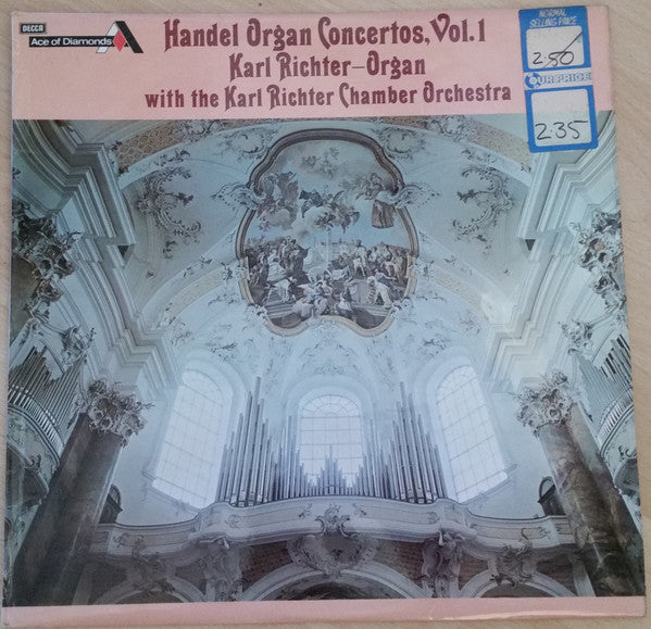 Georg Friedrich Händel, Karl Richter Und Sein Kammerorchester : Organ Concertos Vol. 1 (LP, RE)