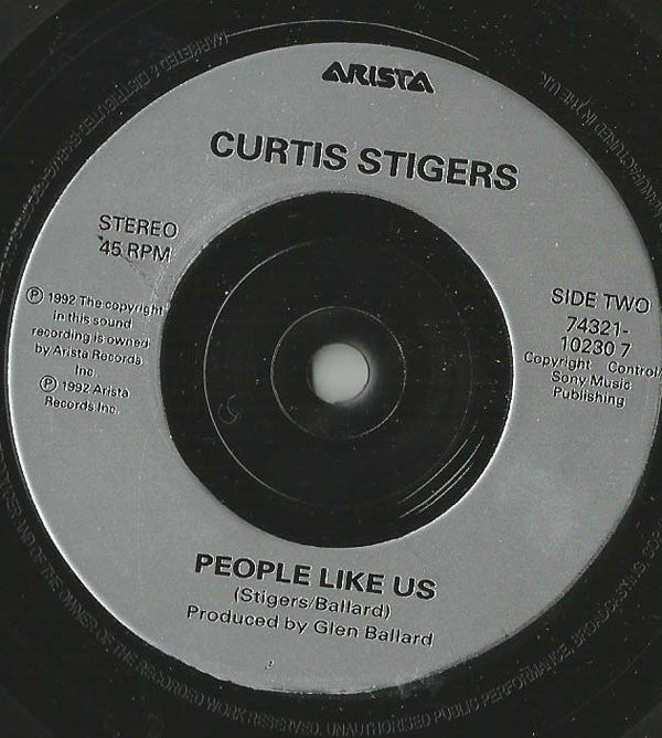 Curtis Stigers : Sleeping With The Lights On (7", Single)
