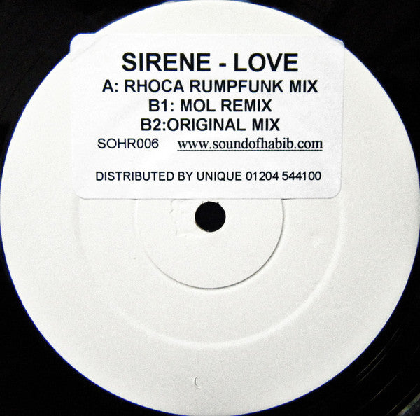 Sirene : Love (12", Promo, W/Lbl, Sti)