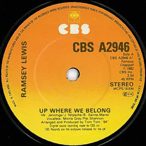 Ramsey Lewis : Up Where We Belong (7", Single)
