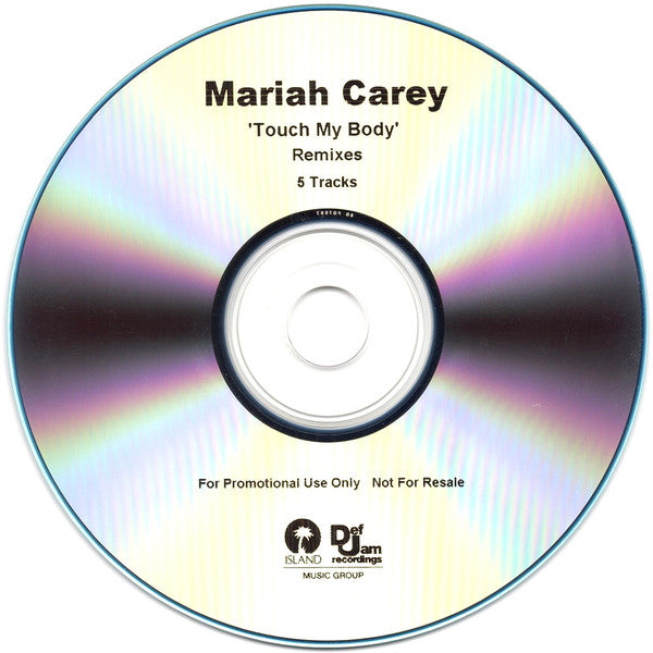 Mariah Carey : Touch My Body (Remixes) (CDr, Single, Promo)