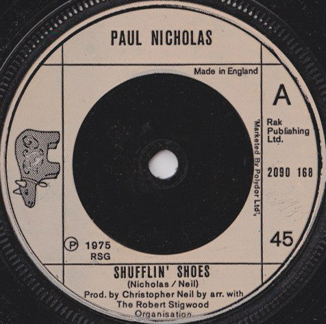 Paul Nicholas : Shufflin' Shoes (7", Single)