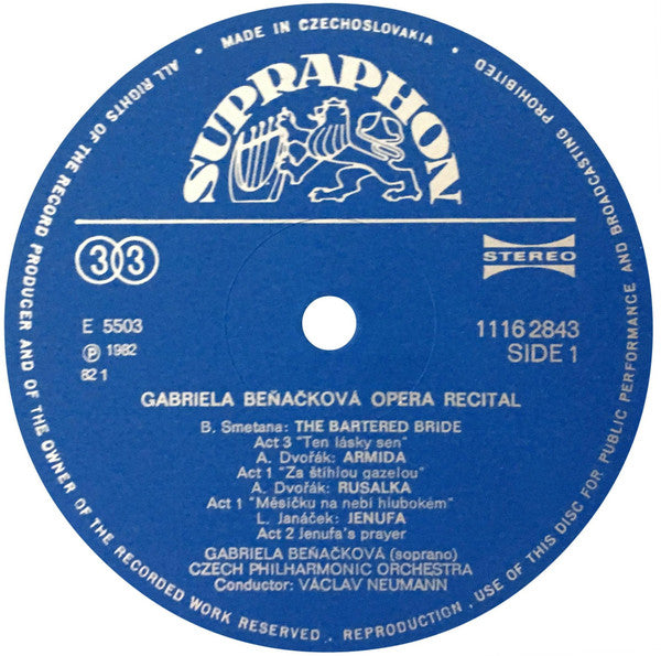 Gabriela Beňačková : Soprano (LP)