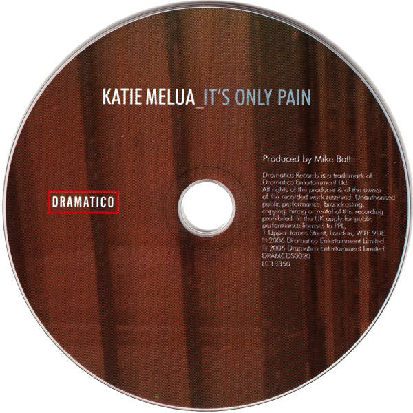 Katie Melua : It's Only Pain (CD, Single, Promo)