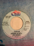 Barbara And The Uniques : Teach Me (7", Promo)