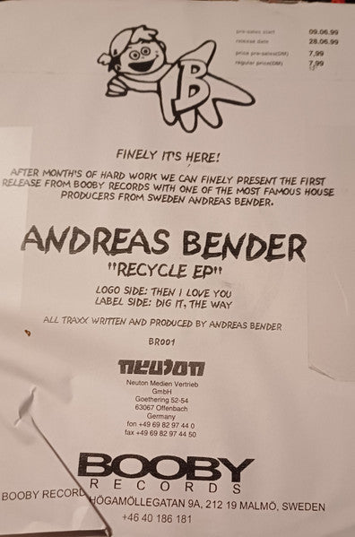Andreas Bender : Recycle EP (12", EP)