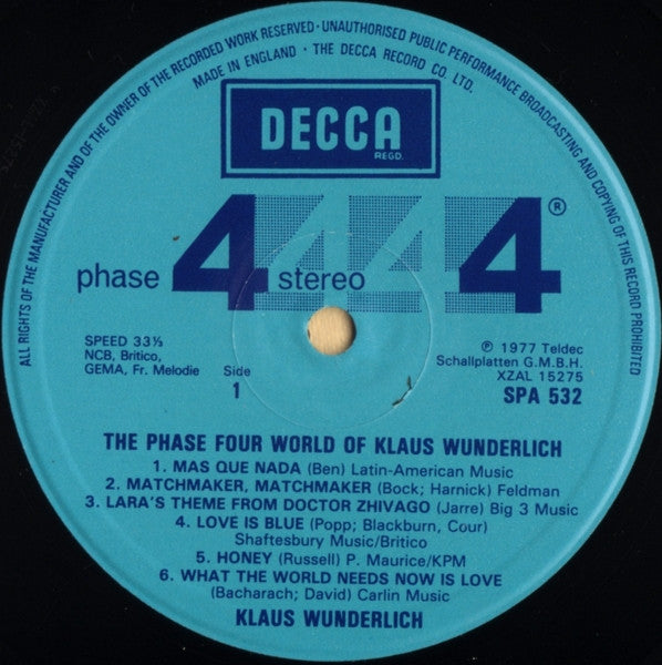 Klaus Wunderlich : The Phase 4 World Of Klaus Wunderlich (LP)