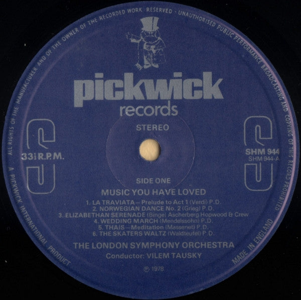 London Symphony Orchestra Conducted By Vilem Tausky : Music You Have Loved (LP, Comp)