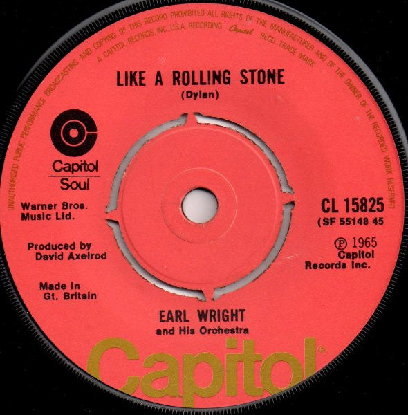 Earl Wright And His Orchestra* : Thumb A Ride (7", Single)
