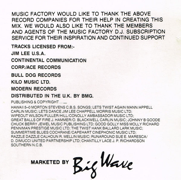 Jive Bunny And The Mastermixers : That's What I Like (12", Single, Mixed)