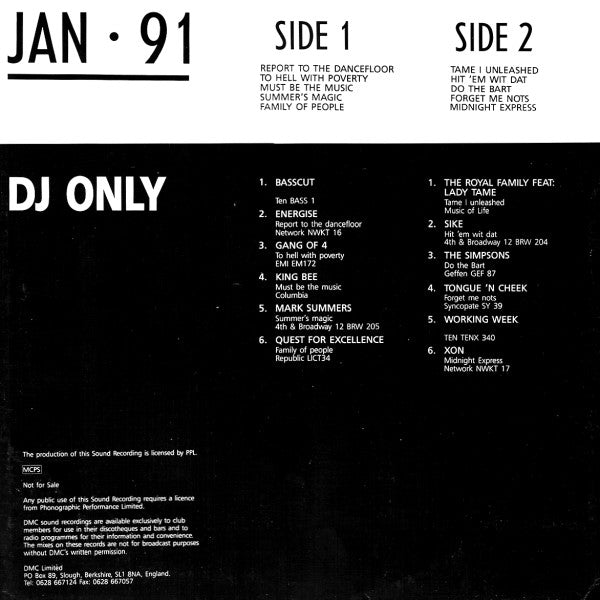 Various : January 91 - Three (LP)