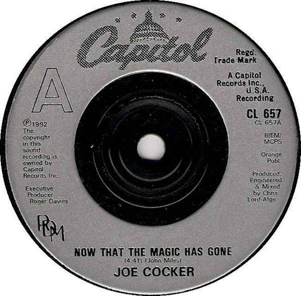 Joe Cocker : Now That The Magic Has Gone (7")