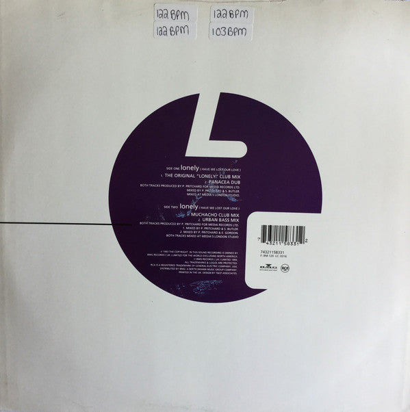 Lance Ellington : Lonely (Have We Lost Our Love) (12", Single)