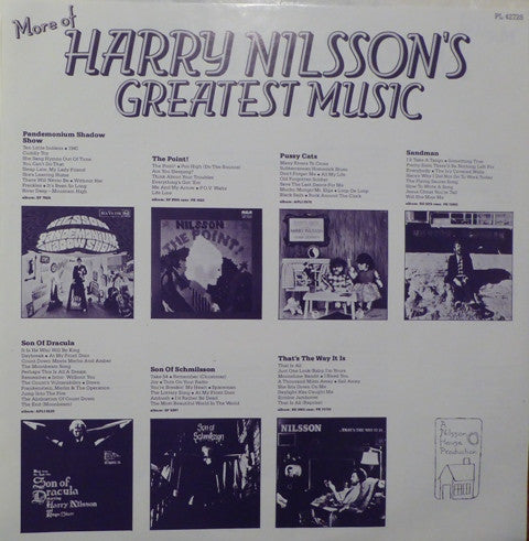 Nilsson* : Harry Nilsson's Greatest Music (LP, Comp)