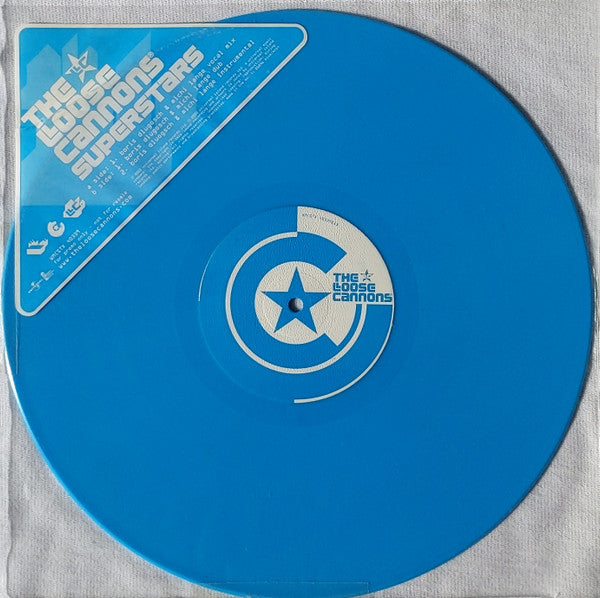 The Loose Cannons : Superstars (12", Promo, Blu)