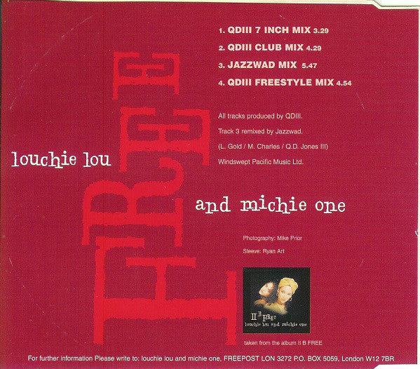 Louchie Lou & Michie One : Free (CD, Single)