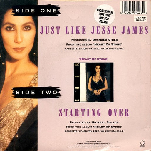 Cher : Just Like Jesse James (7")