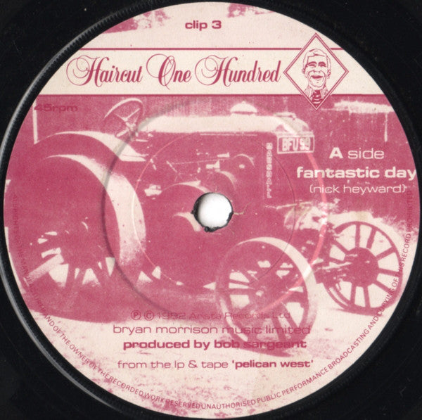 Haircut One Hundred : Fantastic Day (7", Single, Pap)