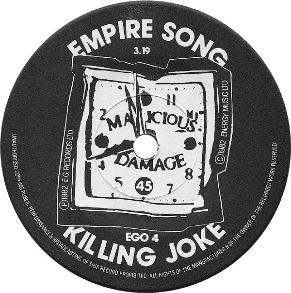 Killing Joke : Empire Song (7", Single, Pap)
