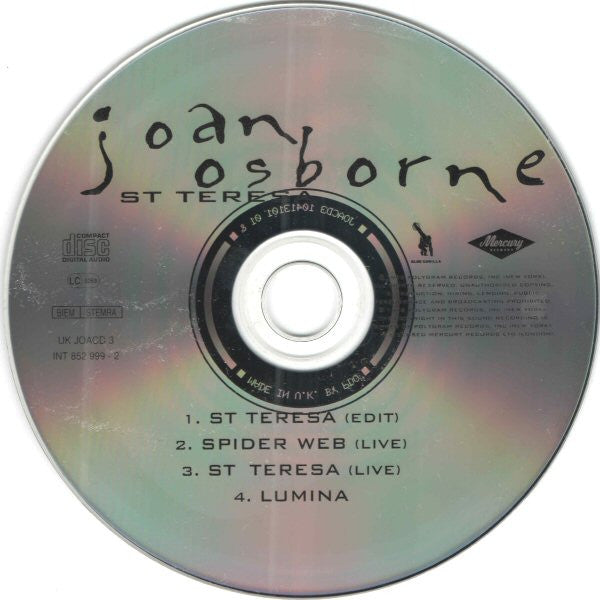 Joan Osborne : St Teresa (CD, Single, CD1)