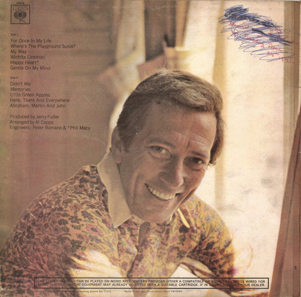 Andy Williams : Happy Heart (LP, Album)