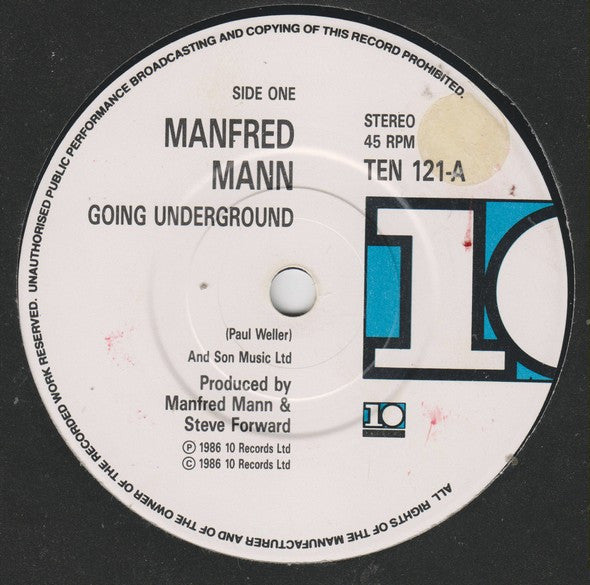 Manfred Mann's Earth Band With Chris Thompson : Going Underground (7", Single)