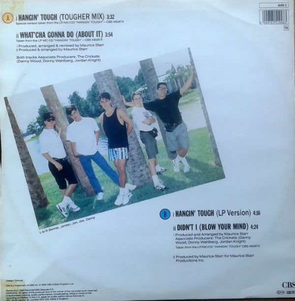 New Kids On The Block : Hangin' Tough (12", Single)