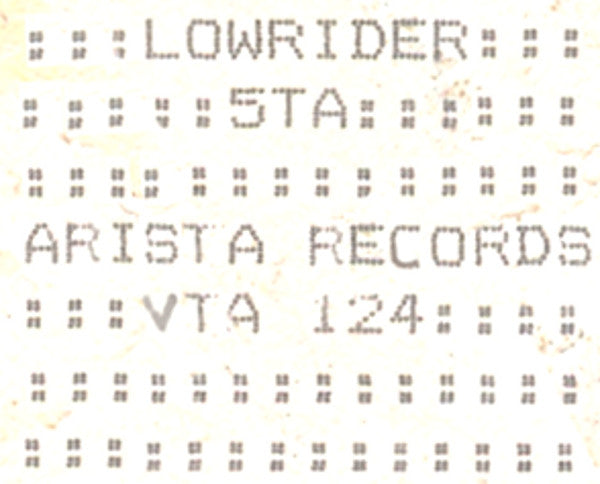 5TA : Low Rider (12", W/Lbl)