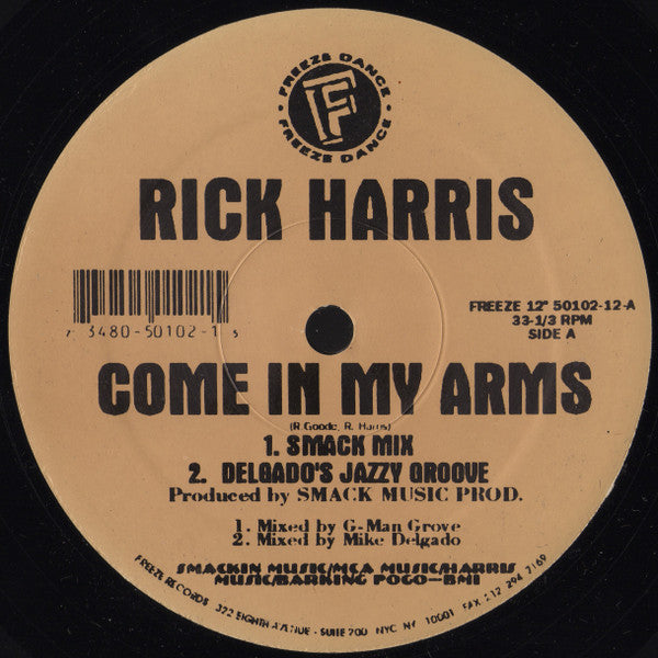 Rick Harris (4) : Come In My Arms (12")