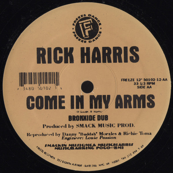 Rick Harris (4) : Come In My Arms (12")
