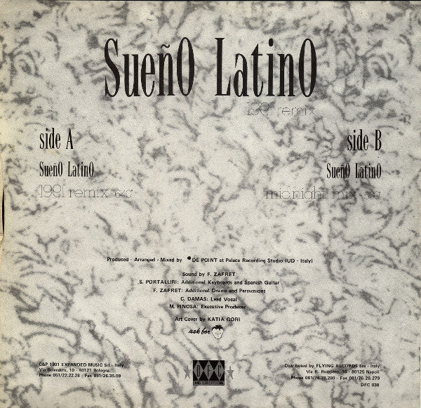 Sueño Latino : Sueño Latino (1991 Remix) (12")