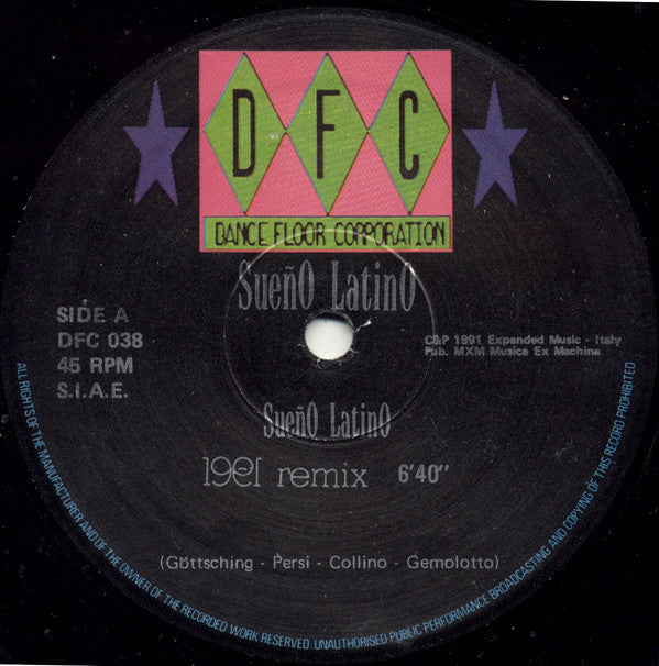 Sueño Latino : Sueño Latino (1991 Remix) (12")