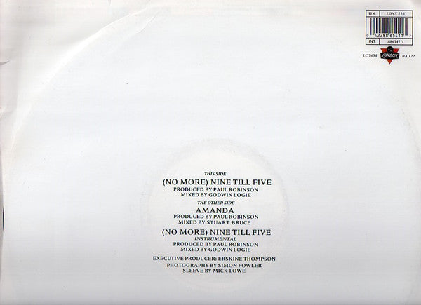 Trevor Hartley : (No More) Nine Till Five Amanda (12", Single)