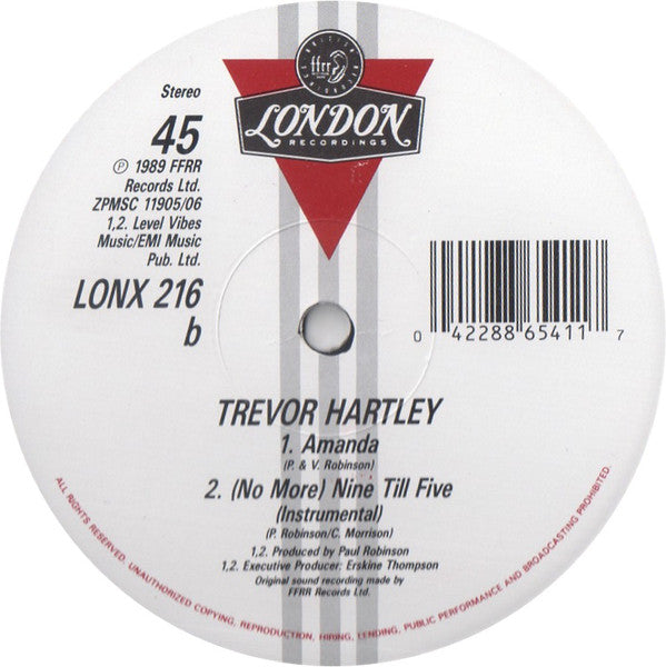 Trevor Hartley : (No More) Nine Till Five Amanda (12", Single)