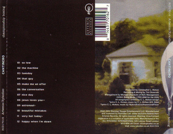Cantinero : Championship Boxing (CD, Album)