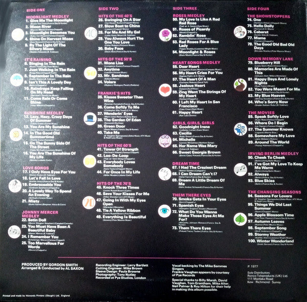 Frankie Vaughan : 100 Golden Greats (2xLP, Comp)