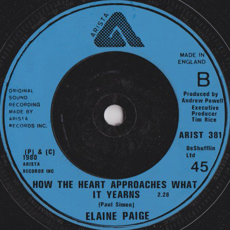 Elaine Paige : If You Don't Want My Love (7", Single)