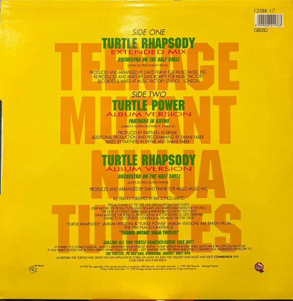 Orchestra On The Half Shell : Turtle Rhapsody (12", Maxi)
