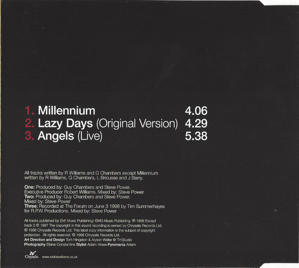 Robbie Williams : Millennium (CD, Single, CD2)