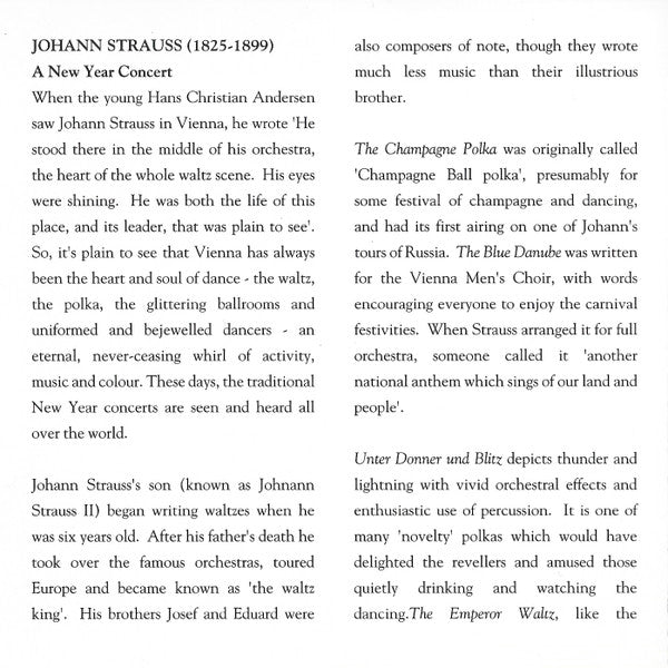 Johann Strauss Jr. - London Symphony Orchestra, John Georgiadis : A New Year Concert (CD, Album)
