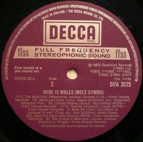 Various : Here Is Wales Wele Gymru (2xLP)