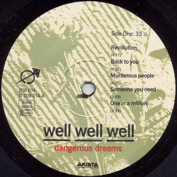 Well Well Well : Dangerous Dreams (LP, Album)