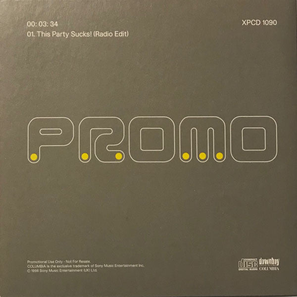 Fused : This Party Sucks (CD, Promo)