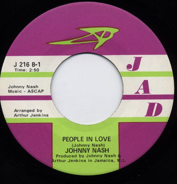 Johnny Nash : Sweet Charity / People In Love (7")