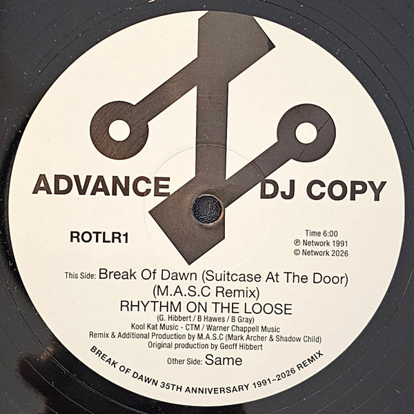Rhythm On The Loose : Break Of Dawn  (Suitcase At The Door) (M.A.S.C. Remix) (12")
