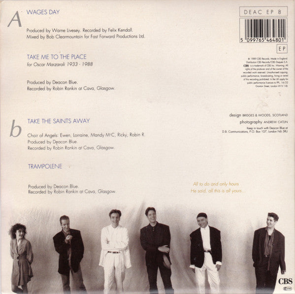 Deacon Blue : Wages Day (7", EP, Gat)