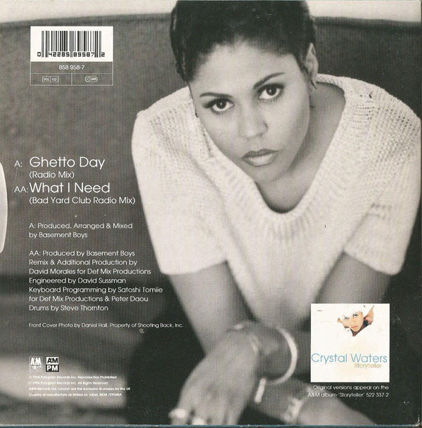 Crystal Waters : Ghetto Day / What I Need (7", Single)