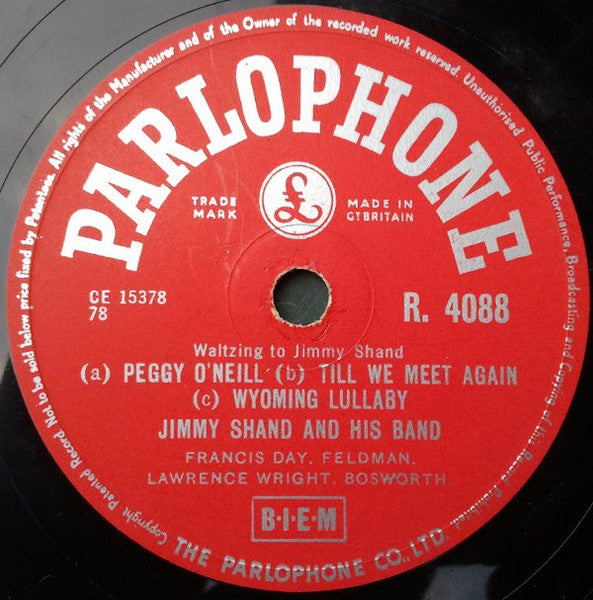 Jimmy Shand And His Band : Waltzing To Jimmy Shand (Shellac, 10")