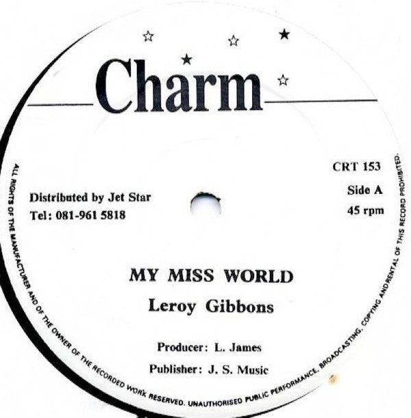 Leroy Gibbons : My Miss World (12", Single)