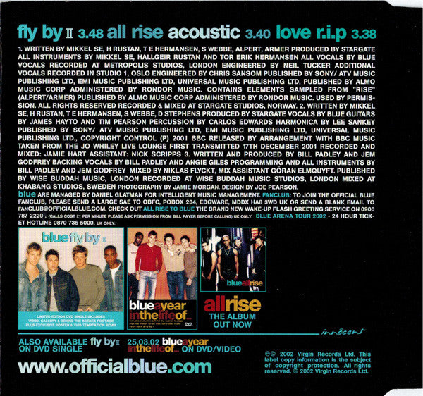 Blue (5) : Fly By II (CD, Single)